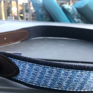Vineyard Vines blue whales boy belt